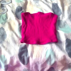 Hot pink tube top